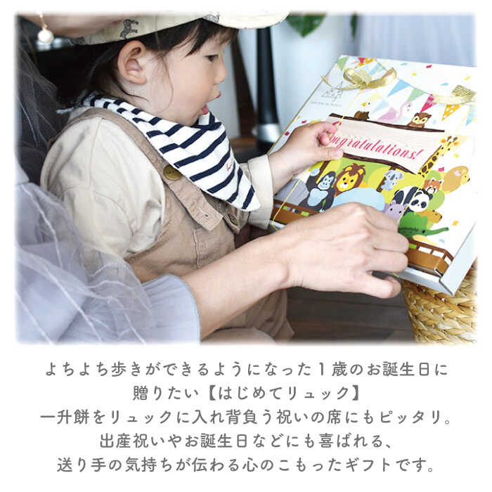 【ふるさと納税】【贈答・出産祝い】 ベビーリュック 〈名入れ可能・4色から選べる）/ギフト 餅踏み 背負い餅 ハンドメイド キルティング 子供用 リュックサック【coco plus an factory】 [OCR010] サムネイル3