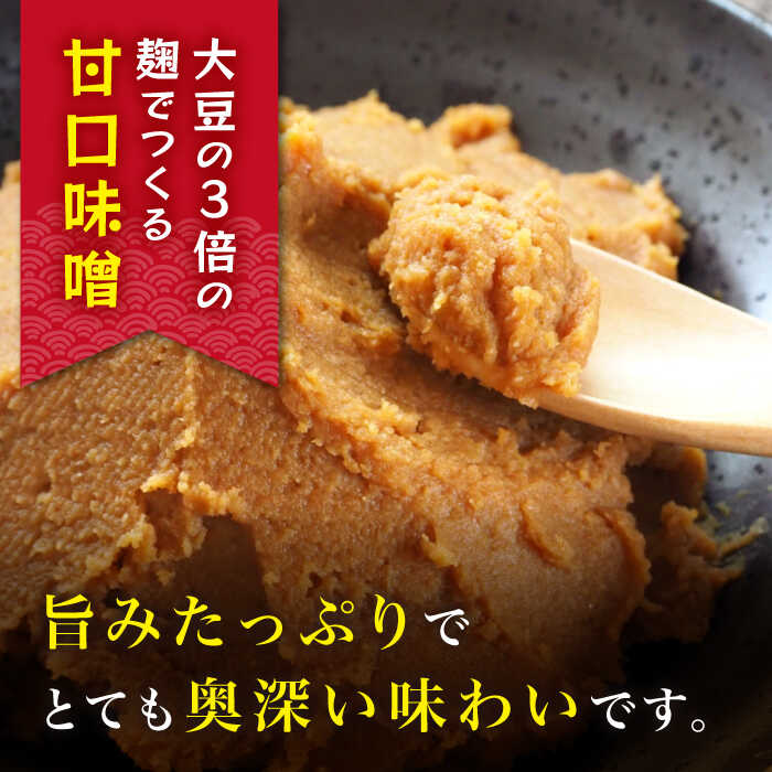 【ふるさと納税】【長崎の大自然を堪能できる逸品！】 麹味噌味くらべ（米・麦・合わせ）定期便（3回／年）【原味噌本店】 [CA03] サムネイル2