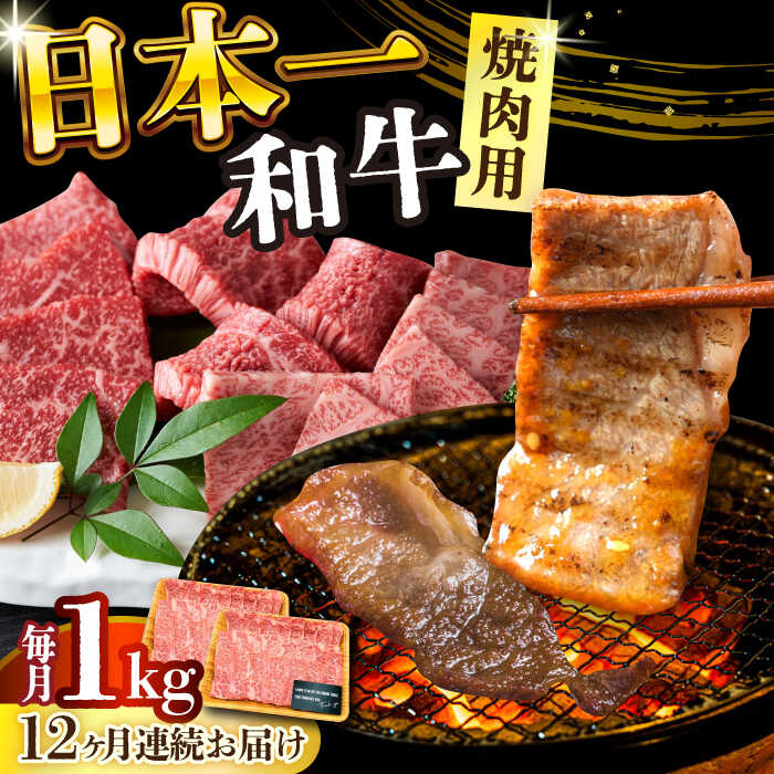 【全12回定期便】【A4〜A5】長崎和牛 焼肉用 1kg（500g×2p）【株式会社 MEAT PLUS】[DBS040] 焼肉用 焼肉 焼き肉 やきにく 国産 国産和牛 贅沢 和牛 牛肉 和牛焼き肉 贈答 ギフト