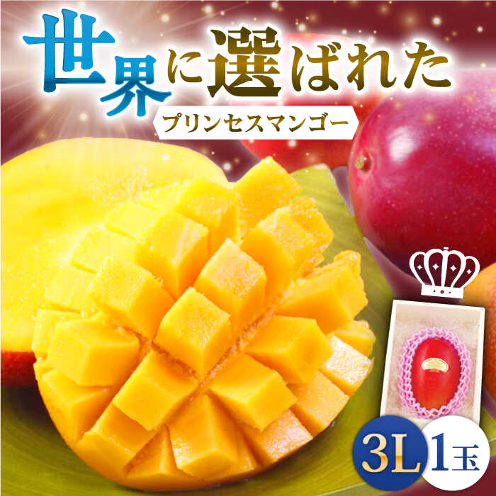 【先行予約】「心地よい至福の果肉感！」完熟プレミアム プリンセス マンゴー 3L×1玉 【堀内フルーツファーム】 [QAT006] 完熟 マンゴー 果物 フルーツ デザート ギフト 贈り物 南国 トロピカル サラダ シャーベット ビタミン 果実 プロ 1万8千円 18000円