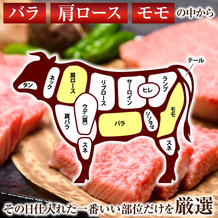 【ふるさと納税】【全6回定期便】【A4〜A5】長崎和牛焼肉用　1kg（500g×2p）【株式会社 MEAT PLUS】[QBS037] サムネイル2