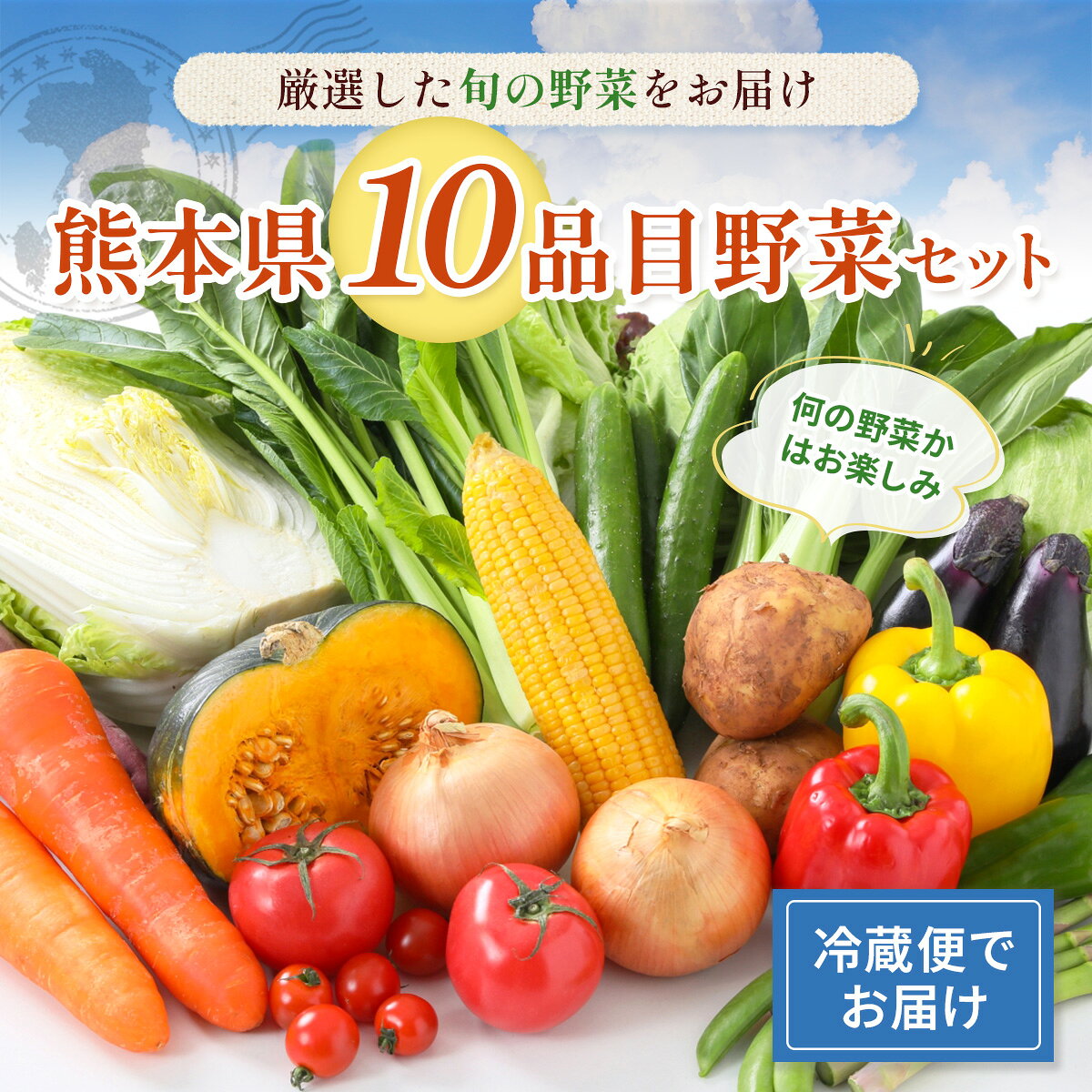 【ふるさと納税】熊本県10品目野菜セット 新鮮 詰め合わせ 野菜 お野菜 季節 冷蔵 旬 四季 セット 厳選 九州 熊本県 送料無料 - 画像2