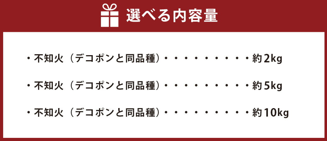 【ふるさと納税】 不知火 （デコポンと同品種） ＜選べる＞約2kg または 約5kg または 約10kg 5000円 ～ 17000円 5000円 ～ 1万7000円 サイズ不選別 蜜柑 柑橘 しらぬい 果実 果物 フルーツ 国産 常温 先行予約 送料無料 【2026年2月上旬～2026年3月下旬迄発送予定】 サムネイル3