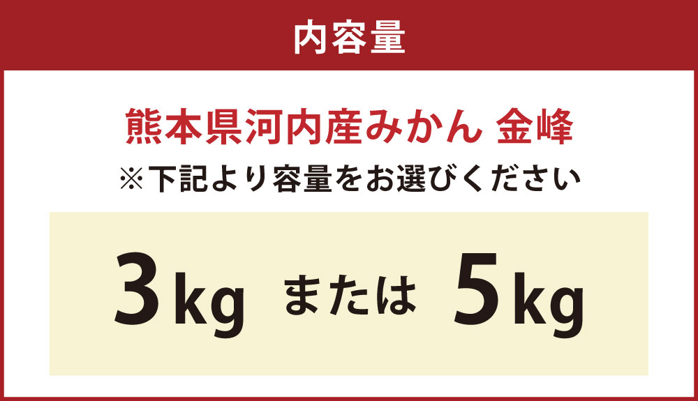 【ふるさと納税】＜選べる内容量＞熊本県河内産 みかん 金峰 3kg・5kg 有機肥料使用 ミカン 蜜柑 柑橘類 フルーツ くだもの 果物 果実 熊本県産 国産 九州 熊本県 熊本市 送料無料【2026年1月上旬～1月下旬迄発送予定】 サムネイル2