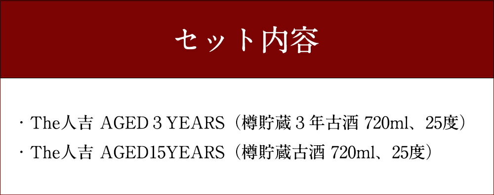 【ふるさと納税】本格米焼酎 球磨焼酎 The人吉3年&15年2本セット 720ml×2本 蔵元屋 米焼酎 熊本 酒 焼酎 古酒 純米焼酎 ギフト 九州 送料無料 サムネイル3