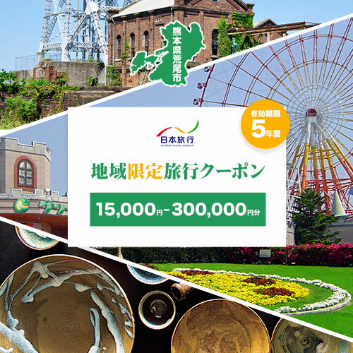 熊本県荒尾市 日本旅行 地域限定旅行クーポン 選べる【15,000円~300,000円分】《寄付翌月末を目途に付与いたします》