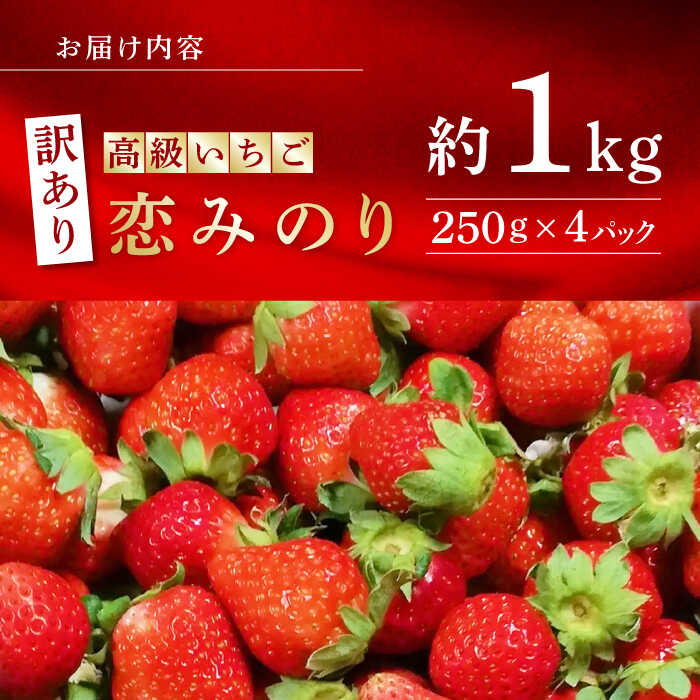 【ふるさと納税】【訳あり】【先行予約】高級 いちご 恋みのり 約1000g【伊藤農園】[ZBB011] イチゴ 旬 有機栽培 4パック 1kg 評判 レビュー 完熟 高級いちご フレッシュ 山鹿 人気 季節 産地 新鮮 特産 特産品 ブランド 数量限定 お取り寄せ おすすめ 熊本県 サムネイル3
