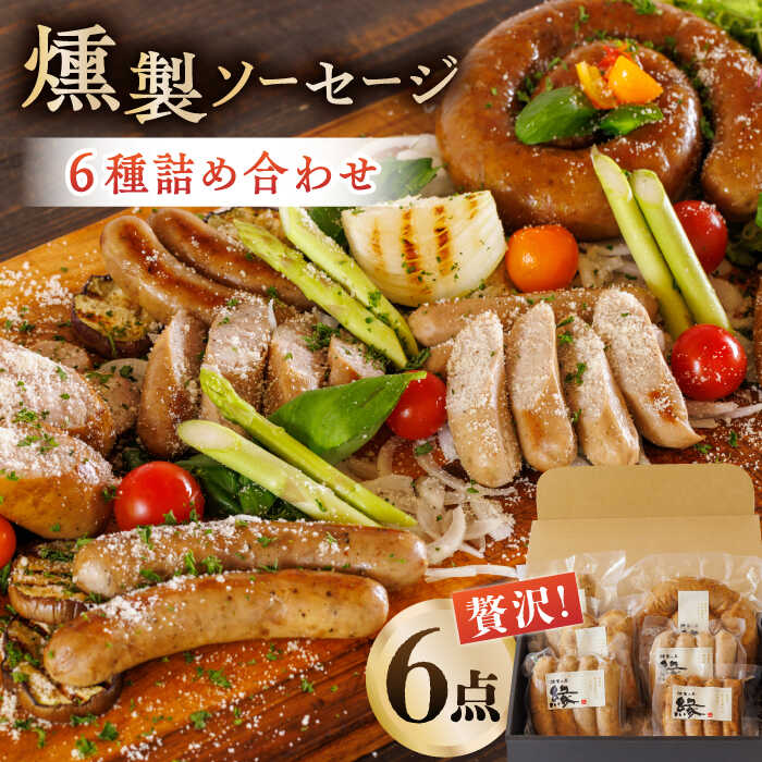 【ふるさと納税】燻製 ソーセージ 6種詰め合わせ ウインナー フランクフルト 燻製 スモーク 詰合せ 熊本県 特産品 6点 セット 豚肉 肉 ポーク 冷凍 真空パック 深燻 粗挽 おかず 晩酌 ビール や お酒 に合う おつまみ 国産 九州 熊本 山鹿 送料無料【燻製工房 縁】[ZBF004]