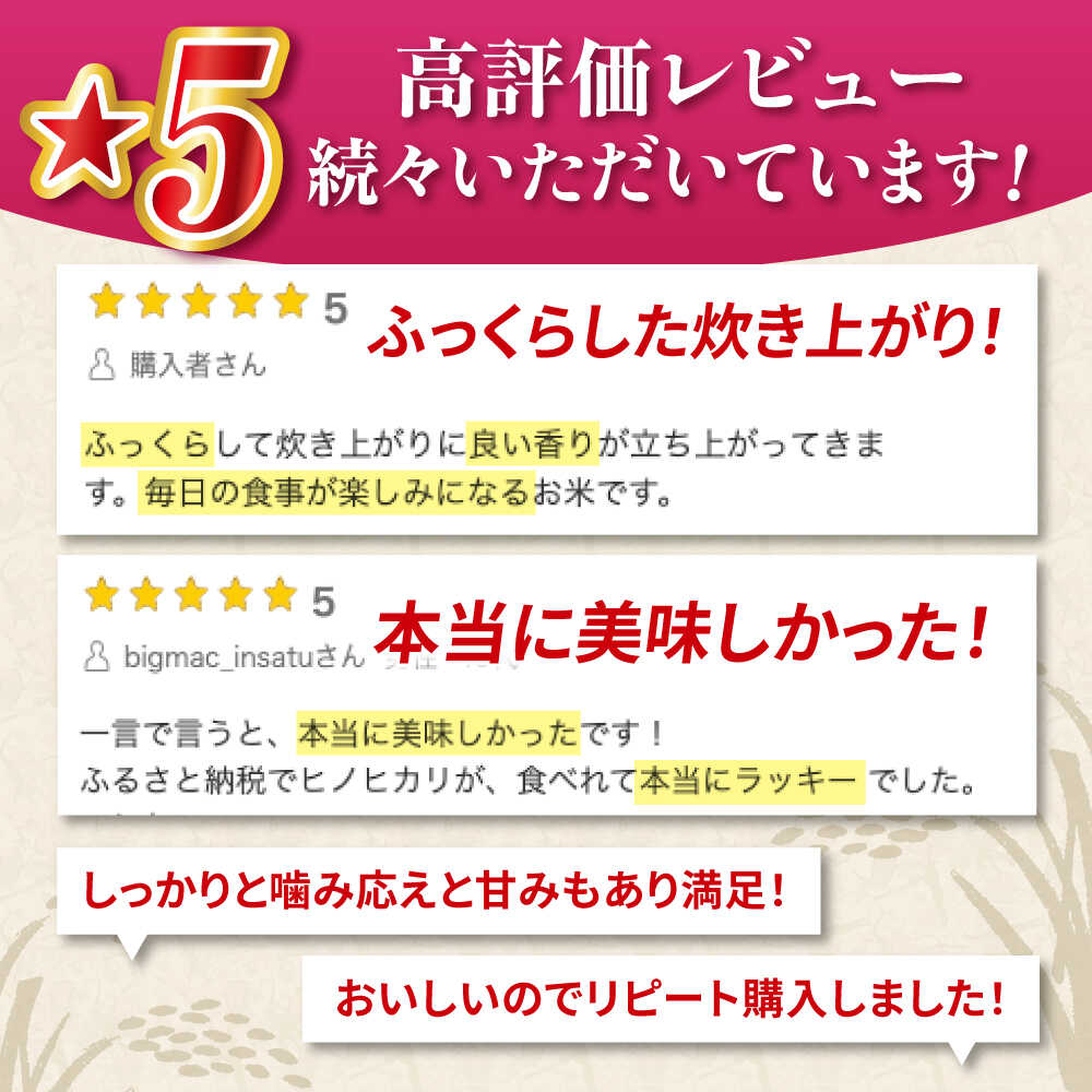 【ふるさと納税】＼レビューキャンペーン／〈令和7年度産米〉山鹿のお米 ヒノヒカリ 5kg×2【有限会社 あそしな米穀】[ZBI012] 米 コメ お米 おこめ ご飯 ごはん 白米 ライス ひのひかり 5kg 2袋 10kg 2万 5000円 令和7年 - 画像3