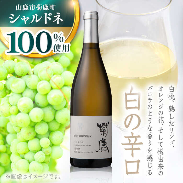 【ふるさと納税】菊鹿シャルドネ白 辛口750ml ギフト箱入り ワイン 白ワイン 菊鹿ワイン 菊鹿ワイナリー ぶどう シャルドネ わいん 白わいん お酒 辛口 国産 日本 熊本県 山鹿市 ふるさと 人気 ディナー【熊本ワインファーム株式会社 】[ZCO001] サムネイル3