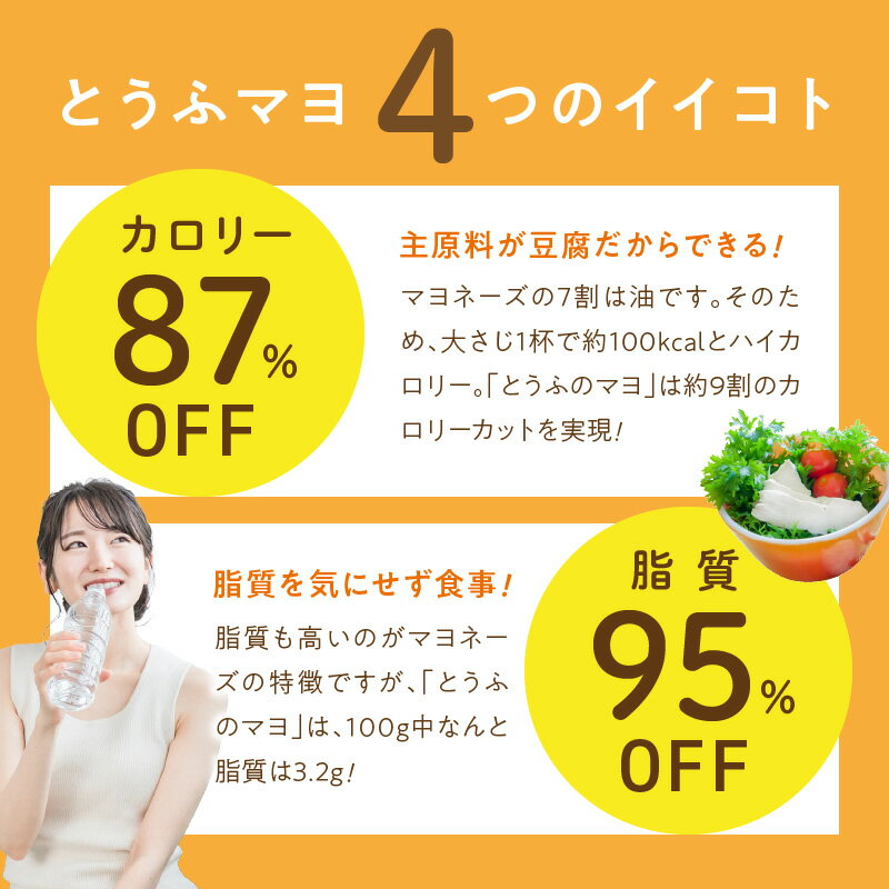 【ふるさと納税】マヨネーズ 豆腐 TOFUnoMAYO 豆腐のマヨネーズ 165g × 6本 セット 爽やか ノンオイル 卵 不使用 マヨ とうふマヨ ヴィーガン サポート リンゴ酢 フランス原産岩塩 ポテトサラダ サラダ 加工品 調味料 お取り寄せ 送料無料 【熊本県宇土市】 サムネイル3