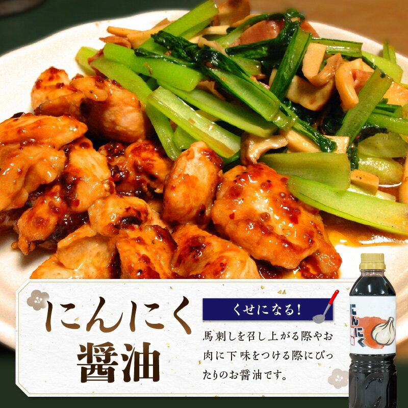 【ふるさと納税】熊井醤油　醤油（高級さしみ・にんにく・醤熊す）3本(500ml)セット【熊本県宇土市】 サムネイル3