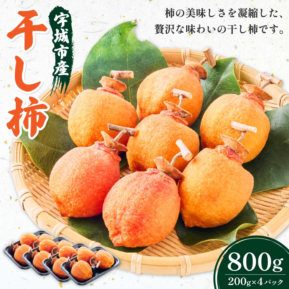 【ふるさと納税】 先行予約 干し柿 200g×4パック 合計800g 【2025年12月中旬から2026年2月上旬頃発送予定】 干柿 柿 ドライフルーツ 自然食品 伝統食 お茶菓子 九州産 熊本県産 宇城市産 送料無料 きむら農園 サムネイル2