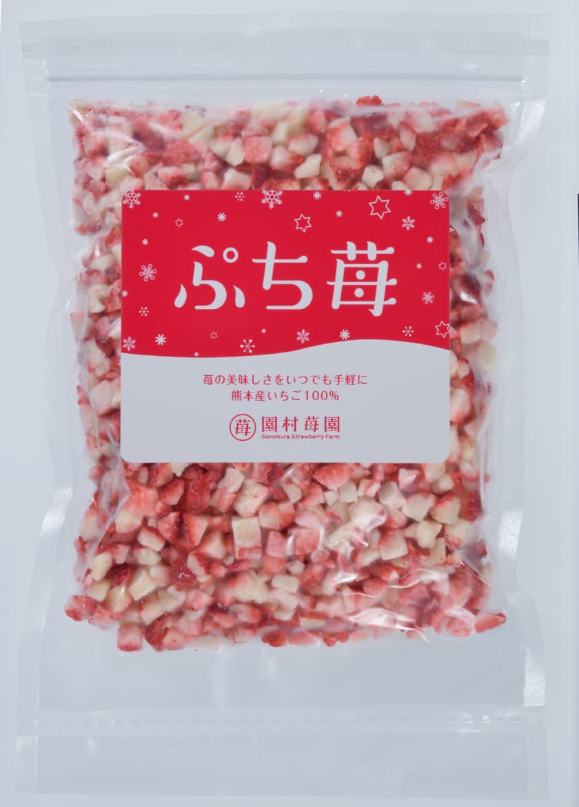 【ふるさと納税】【定期便12ヶ月】完熟 冷凍 いちご ぷち苺 500g×2パック 定期便 1回あたり 合計1kg 12回定期便 合計12kg 12ヶ月 連続 イチゴ 苺 さちのか フルーツ 果物 デザート パック 急速冷凍 贈答品 贈り物 のし対応 国産 九州産 熊本県産 宇城市産 園村苺園 サムネイル2