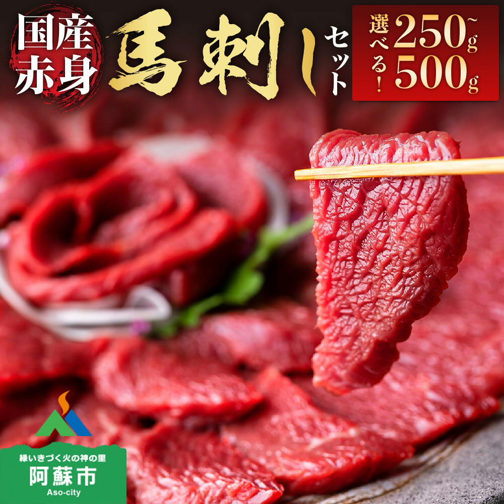 馬刺し ふるさと納税 赤身 国産 赤身馬刺し 馬刺し 赤身 熊本 馬肉 上質 新鮮 赤身 たっぷり 250g 500g 小分け 馬刺しふるさと納税 専用タレ セット 専用醤油付き 詰め合わせ お取り寄せ 利他 利他フーズ 熊本県 阿蘇市
