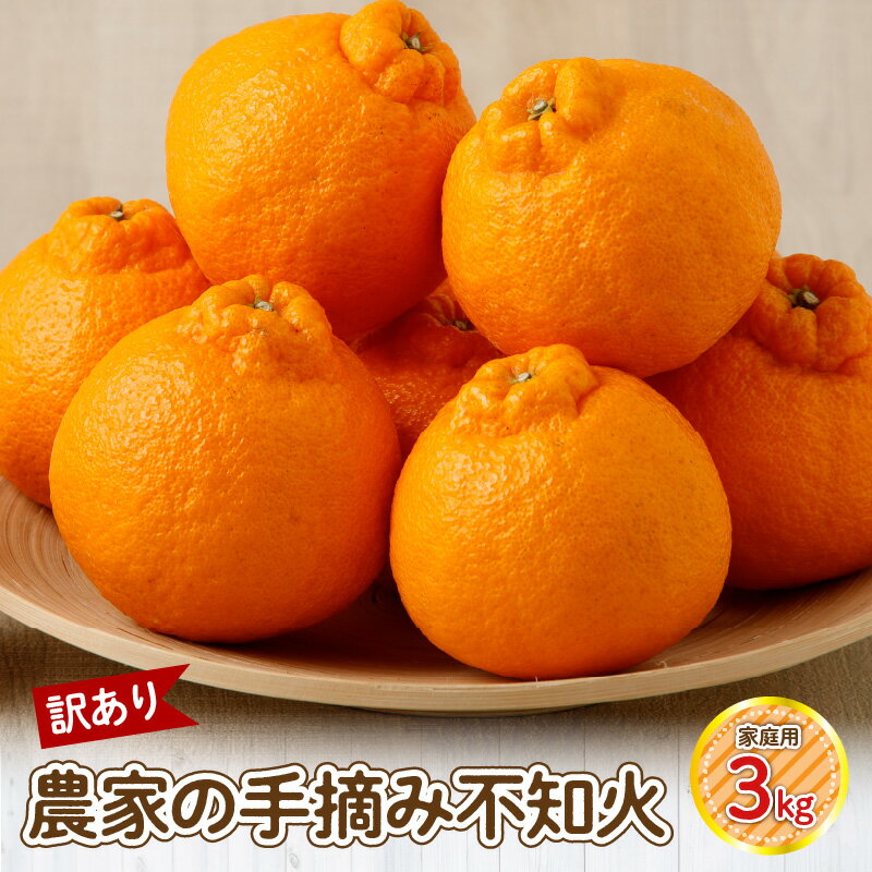 【訳あり】農家の手摘み　不知火　家庭用　3kg