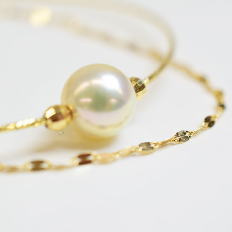 【ふるさと納税】天草産 8-8.5mm あこや真珠 パール ブレスレット ホワイトピンク サムネイル2