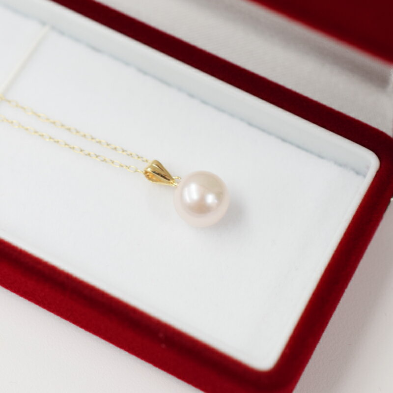 【ふるさと納税】天草産 8 - 9mm 18K 花珠級 あこや真珠 一粒 ペンダント ネックレス 選べる ペンダントトップ 金具 パール 繊細 職人 こだわり 結婚式 パーティー 普段使い オフィス 日常使い ホワイトピンク 真珠 お取り寄せ 熊本県 天草市 送料無料 サムネイル3