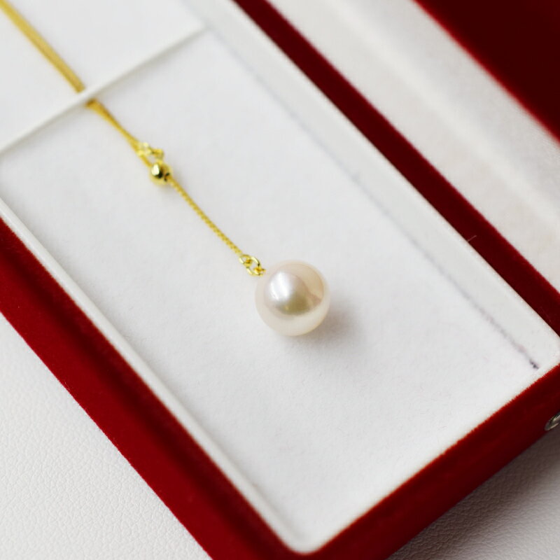 【ふるさと納税】ネックレス あこや真珠 K18 ホワイト ピンク K18YG Pt850 選べる 18K ベネチアンチェーン 天草産 7.5 ～ 8mm Yスタイル 冠婚葬祭 贈答 プレゼント パール 真珠 熊本県 天草市 送料無料 サムネイル3