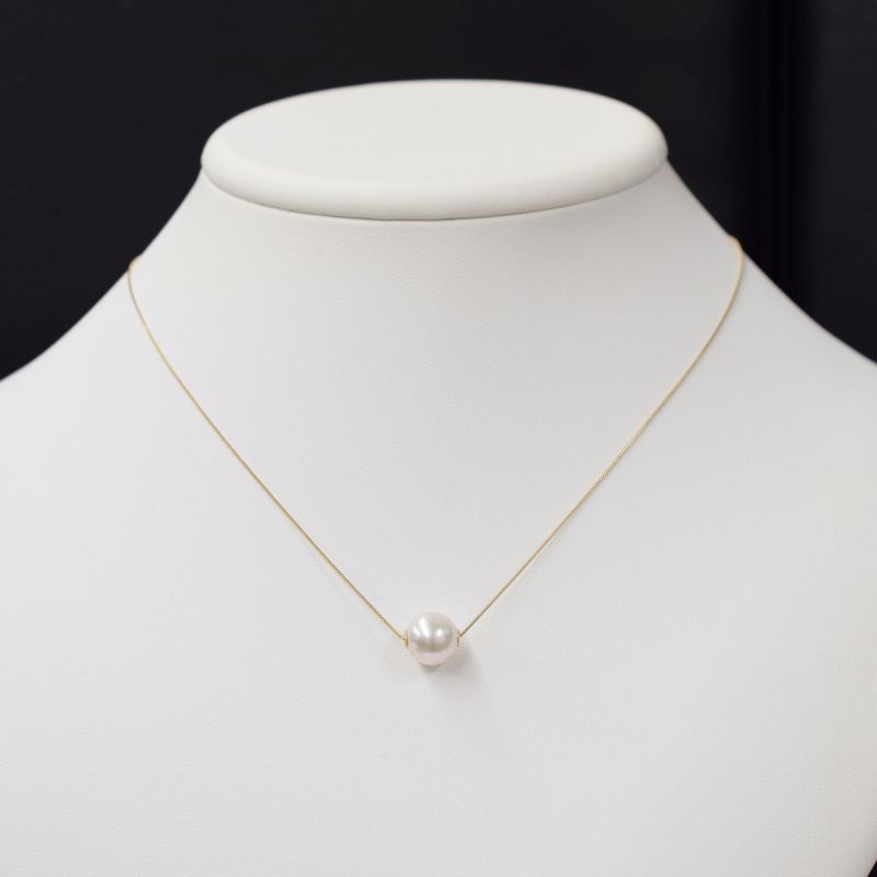 【ふるさと納税】あこや真珠 ネックレス ピンク スルー シリコン 9mm - 9.5mm 調色 真珠 パール ホワイトピンク 選べる 金具 K18YG K18WG アクセサリー ジュエリー 品質保証書 ジュエリーケース 真珠てりクロス お取り寄せ 熊本県 天草市 送料無料 サムネイル3