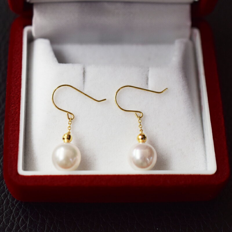 【ふるさと納税】天草産 7.5mm - 8mm ピアス あこや真珠 ホワイトピンク フック 揺れる 花珠級 サムネイル3