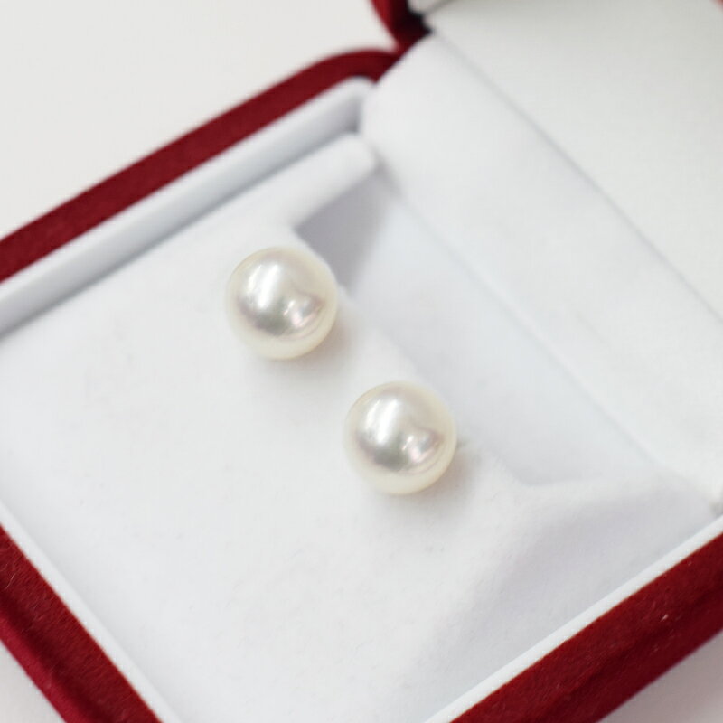 【ふるさと納税】ピアス スタッドピアス イヤリング あこや真珠 パール 真珠 K18YG K14WG Pt900 チタン SV925 ホワイトピンク 天草産 ジュエリー おしゃれ 普段使い イベント 9 ～ 9.5mm ギフト 贈答 プレゼント 熊本県 天草市 送料無料 サムネイル2
