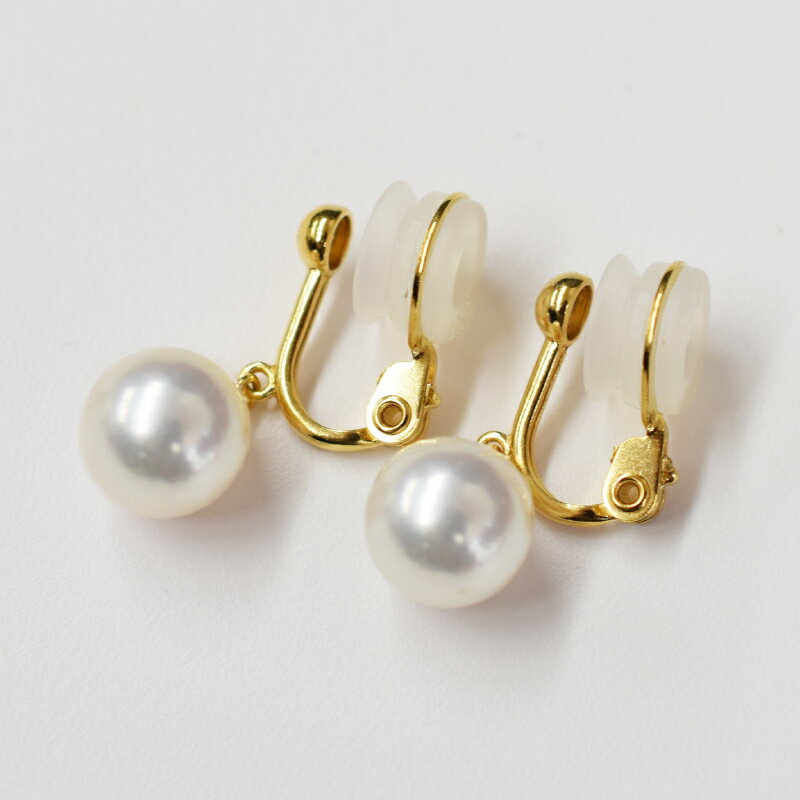 【ふるさと納税】イヤリング パールイヤリング 天草産 9mm - 9.5mmあこや真珠 ホワイトピンク 花珠級 選べる 金具 K18 YG K14 WG 直結タイプ ブラタイプ ギフト 冠婚葬祭 贈答 プレゼント用 真珠 パール アクセサリー ジュエリー お取り寄せ 熊本県 天草市 送料無料 サムネイル2