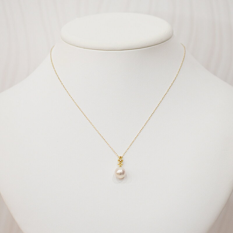 【ふるさと納税】ネックレス ペンダント あこや真珠 8mm - 8.5mm ダイヤモンド 0.01ct 真珠 パール ホワイトピンク 選べる 金具 K18YG K18WG アクセサリー ジュエリー 品質保証書 ジュエリーケース 真珠てりクロス お取り寄せ 熊本県 天草市 送料無料 サムネイル3