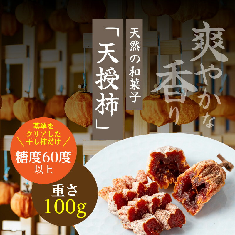 【ふるさと納税】天授柿 干し柿 100g × 1個 糖度 60度以上 高糖度 甘い こだわり フルーツ 柿 果物 乾燥 真空パック 天草産 九州 ドライフルーツ リラックス お茶請け お取り寄せ お取り寄せフルーツ 食品 食べ物 熊本県 天草市 送料無料 サムネイル3