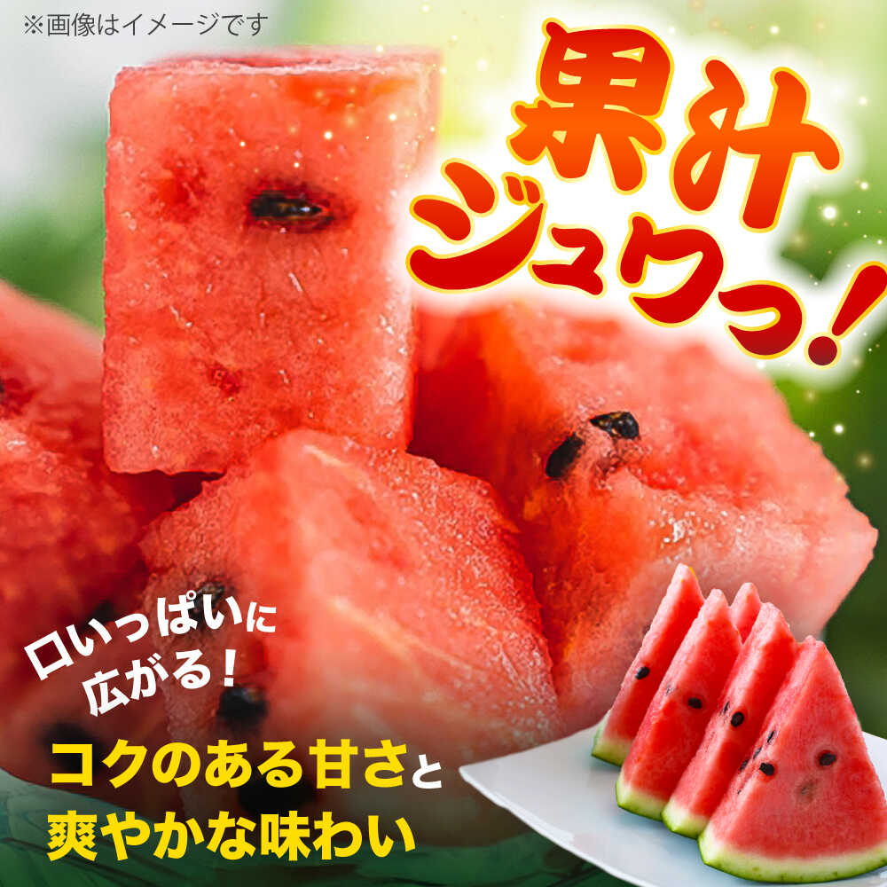 【ふるさと納税】【2026年発送分先行予約 数量限定】【訳あり】大玉すいか 1玉 約6kg～9kg 熊本 スイカ 西瓜 大玉 フルーツ 果物 甘い シャリシャリ スイカ おおだますいか 熊本県産 合志市 送料無料 【株式会社 Foody’s】[AYAT007] サムネイル3