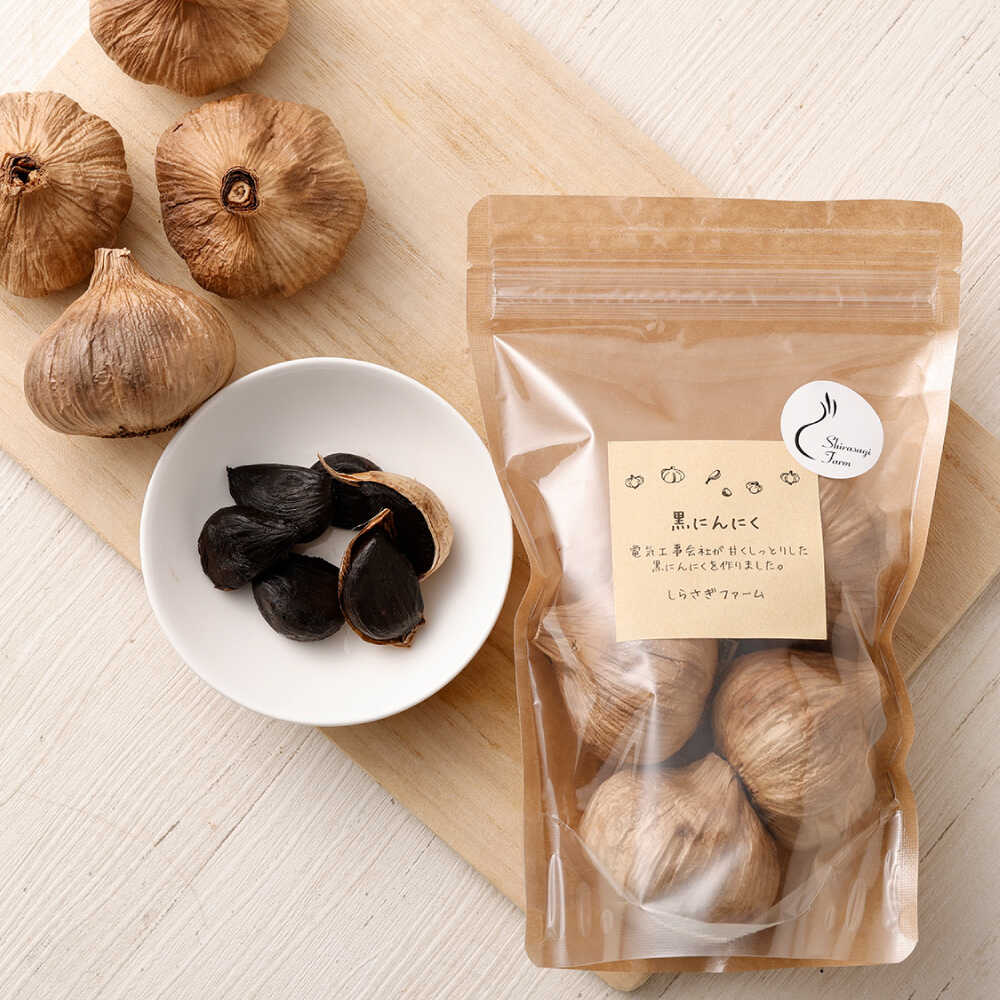 しらさぎファームの 黒にんにく 400g / にんにく ニンニク 国産 くろにんにく 200g×2パック 400g 1日1粒 熊本県 菊陽町【白鷺電気工業株式会社】[BHBE001]
