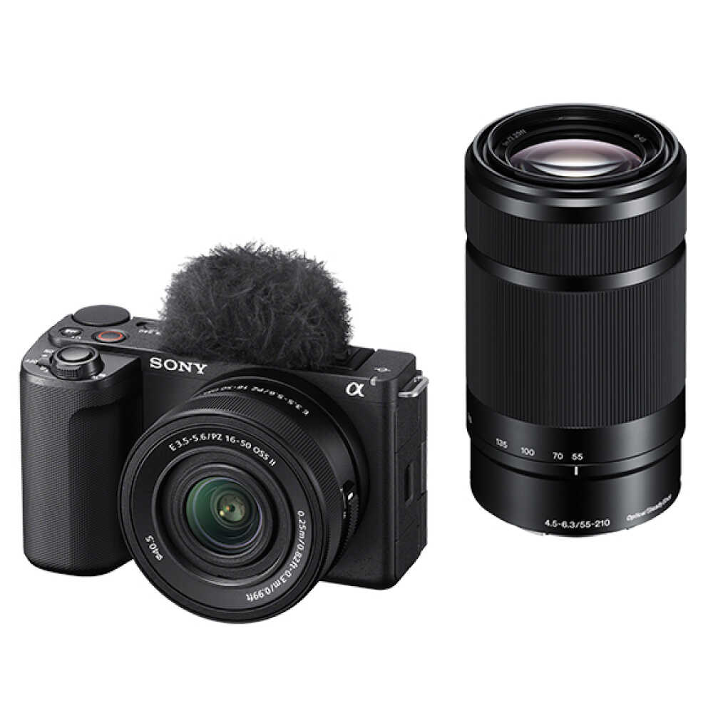 ソニー VLOGCAM ZV-E10II ダブルズームレンズキット ZV-E10M2X【ブラック】 / sony zv-e10　vlogcam カメラ zv-e10m2x 黒 sony zv-e10　vlogcam カメラ zv-e10m2x クリエイター 撮影 運動会 記念撮影 クリエイター プロ 高画質 動画 熊本県 菊陽町[BHBZ031]
