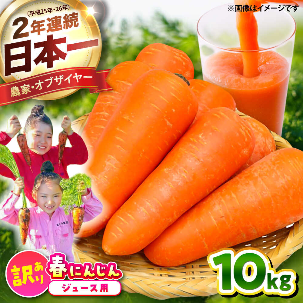 【先行予約】【4月中旬より順次発送】春にんじん10kg(訳あり) / にんじん ニンジン 規格外 ジュース 野菜 β-カロテン 食物繊維 抗酸化作用 栄養満点 熊本県産 菊陽町【株式会社 まゆみ農園】[BHCW002]