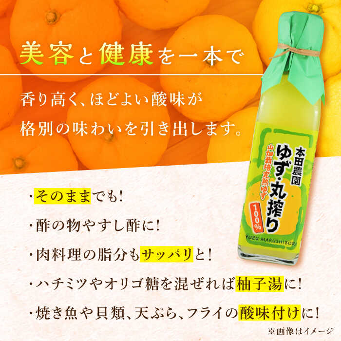 【ふるさと納税】ゆず丸搾り 200ml 2本 柚子 ゆず 完熟柚子 さっぱり 柑橘 果汁 酢の物 すし酢 酸味付け 柚子湯 柚子蜜 調味料 国産 九州産 熊本県産 山都町産 熊本 山都町 ドレッシング【本田農園】[YDL008] サムネイル2