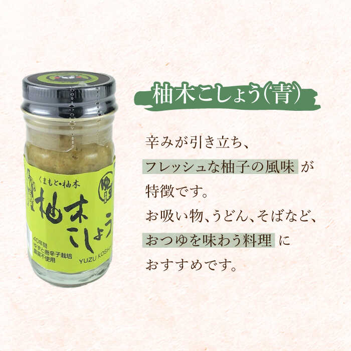 【ふるさと納税】【全6回定期便】柚木こしょう 赤 青 各1個 食べ比べセット ( 60g × 2個 ) 柚子胡椒 ゆず 柚子 胡椒 調味料 国産 九州産 熊本産 山都町産 熊本 山都町 胡椒 コショウ 煮物 おでん 焼き鳥 お刺身 うどん そば【本田農園】[YDL023] サムネイル2