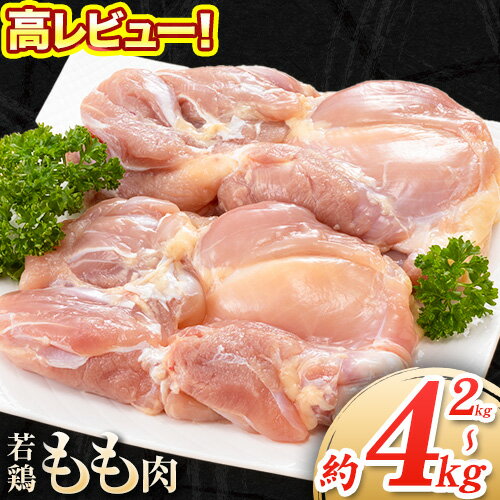 大容量 鶏肉 発送時期が選べる 鶏もも 高レビュー! 鶏もも肉 4kg 熊本県産 若鶏もも肉 約2kg×2袋 《30日以内に出荷予定(土日祝除く)》 肉 鶏肉 若鶏 国産 真空 冷凍 冷凍庫 鳥 鳥肉 鳥もも 鳥もも肉 モモ モモ肉 鶏モモ肉 若鶏モモ
