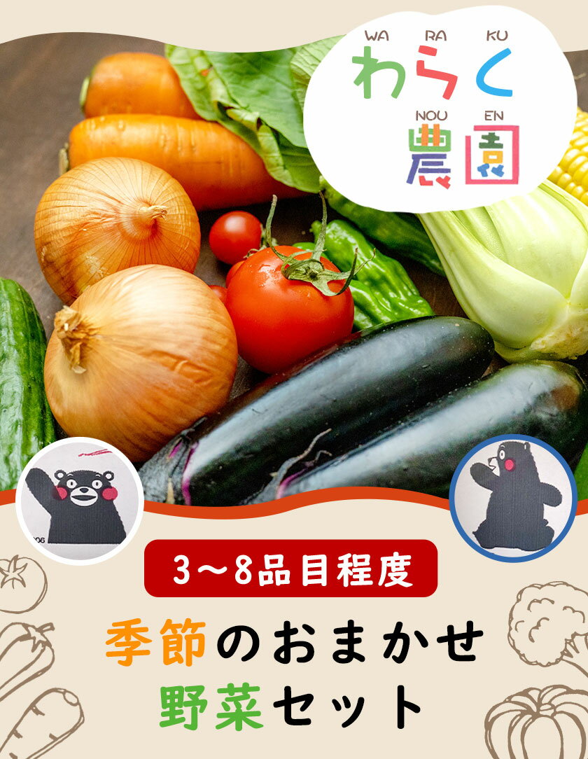 【ふるさと納税】季節のおまかせ野菜セット 3〜8品目程度 わらく農園《出荷時期をお選びください》熊本県 葦北郡 津奈木町 野菜 野菜セット - 画像2