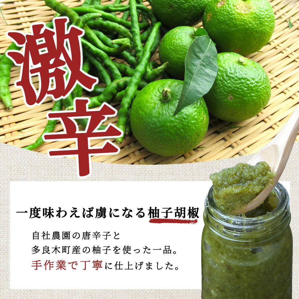 【ふるさと納税】激辛 ！ 柚子胡椒 【青×2個セット】 多良木町産 こだわりの 自家製 手づくり ゆず こしょう コショウ 辛 無添加 調味料 唐辛子 スパイシー やみつき 1万円以下 刺激 熊本県 送料無料 サムネイル3