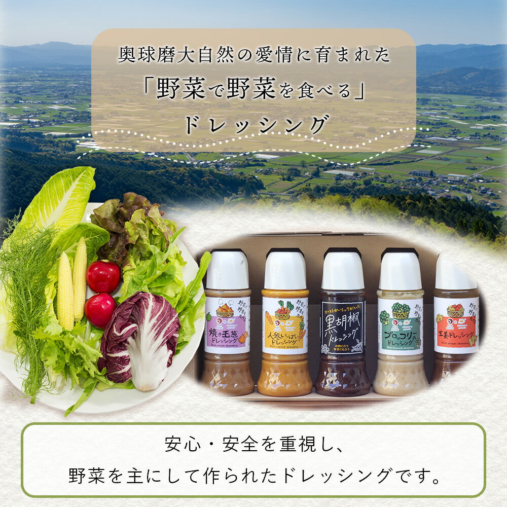 【ふるさと納税】最短翌々日～5日以内発送 野菜で野菜を食べる ドレッシング 2本 セット サラダ 肉料理 魚料理 詰め合わせ ギフト 贈り物 選べる 野菜 人参 玉葱 黒胡椒 ブロッコリー 生姜 おすすめ 最短翌々日発送 翌々日発送 すぐ届く熊本県 多良木町 調味料 送料無料 サムネイル3