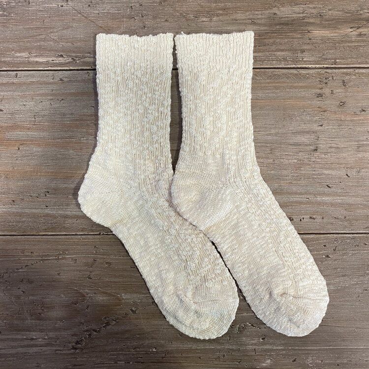 熊本県あさぎり町産　和綿くつ下　1組 　お届け時期：入金確認後20日前後