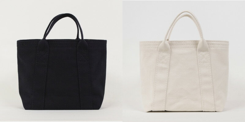 【ふるさと納税】【トラック幌用の糸を使用】シンプル自立トート / 国産4号帆布　[B-tote2 S] トートバッグ 帆布生地使用 ユニセックス レディース メンズ シンプル ユニバーサルデザイン 型崩れしにくい 縫い上げのみ ブラック ホワイト カバン かばん バッグ T03040 サムネイル3