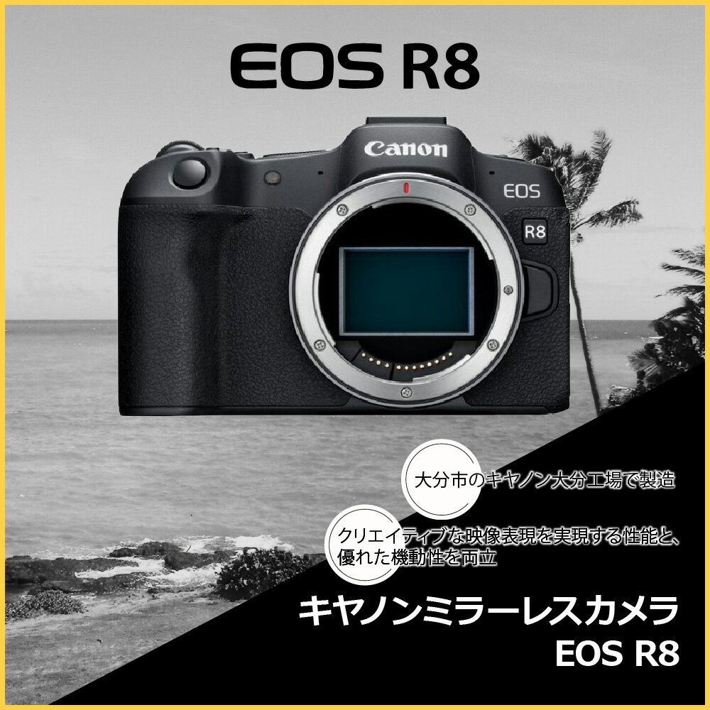 【ふるさと納税】キヤノン ミラーレスカメラ EOS R8家電 写真 軽量化 ミラーレス一眼 Canon キャノン カメラ 軽い おすすめ スターター 初心者 初めて 撮影 写真 動画 アウトドア 写真撮影 動画撮影 2420万画素 瞳検出 一眼カメラ フィルター効果 ミラーレス R14148 サムネイル2