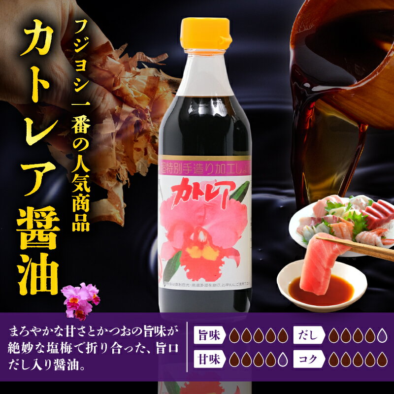 【ふるさと納税】醤油 カトレア醤油 かぼす醤油 カトレアホワイト醤油 3種 ドレッシング 2種 計5本 ギフトセット かつおの旨み 上品な甘さ フジヨシ醤油 大分県産 かぼす ゆず風味 ノンオイル お取り寄せ 大分県 別府市 送料無料 サムネイル2