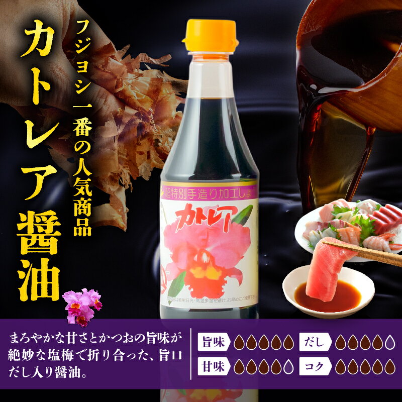 【ふるさと納税】【最短2営業日以内発送】 醤油 カトレア醤油 かぼす醤油 カトレアホワイト醤油 3種 ドレッシング 2種 計5本 ギフトセット かつおの旨み 上品な甘さ フジヨシ醤油 大分県産 かぼす ゆず風味 ノンオイル お取り寄せ 大分県 別府市 送料無料 - 画像3