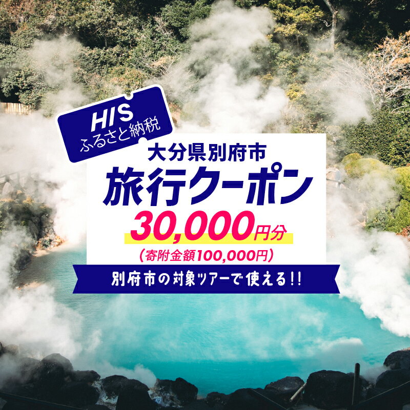 【30,000円分】大分県別府市の対象ツアーに使えるHISふるさと納税クーポン ツアー 宿泊 旅行 旅 トラベル お出かけ 温泉 家族旅行 観光 ホテル 旅館 温泉宿 チケット クーポン 旅券 HIS 九州 宿泊予約 大分県 別府市 送料無料