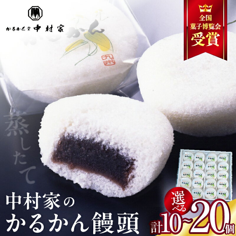 ≪選べる返礼品≫【無添加】中村家のかるかん 饅頭 中村家 保存料不使用 無添加 山芋 お菓子 あんこ 和菓子 スイーツ お取り寄せ 郷土菓子 お土産 銘菓 ギフト 贈答 箱入り 個包装 子供 大人 お年寄り こし餡 大分 別府 送料無料