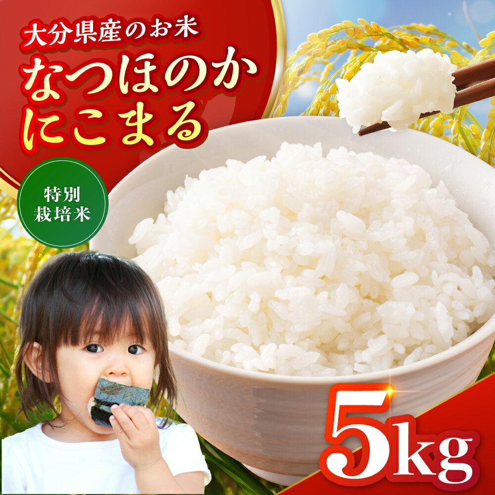 令和7年産 特別栽培米 なつほのか にこまる 5kg×1袋 | 大分県中津市三光産 栽培期間中 農薬不使用 精米 玄米 選べる 国産 お米 米 ご飯 白米 農家直送 宗像農園 大分県産 九州産 大分県 中津市