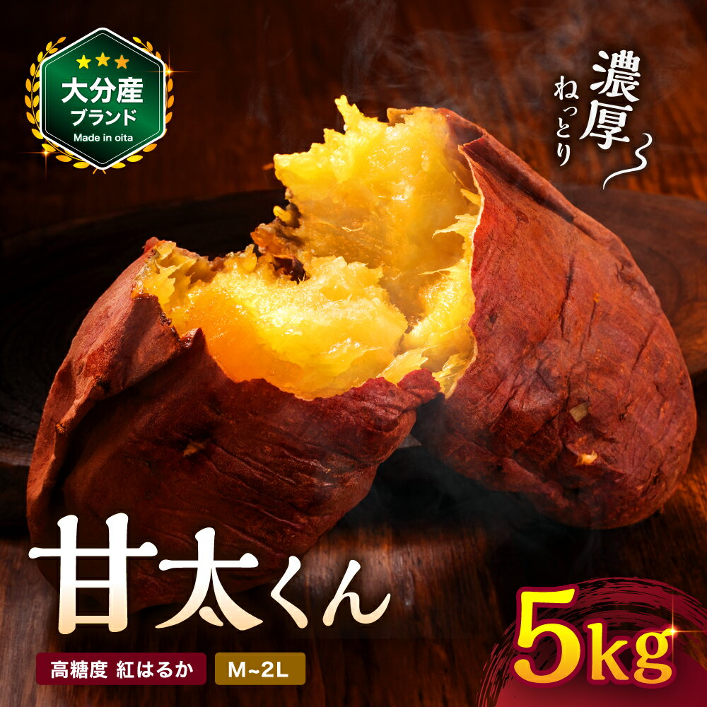 【先行予約・期間限定】大分県産 かんしょ 甘太くん 約 5kg M・L・2L | さつまいも さつま芋 サツマイモ 芋 いも 紅はるか べにはるか 焼き芋 おやつ ブランド 九州産 国産 大分県 中津市 送料無料【発送は2025年11月下旬〜2026年4月下旬】
