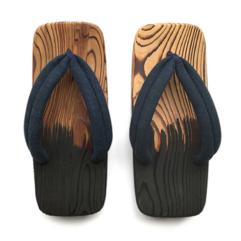 【ふるさと納税】【日田下駄の革新】墨下駄Lサイズ(26〜28cm)　日田市 / ライフデザインショップ エリアス　ゲタ 履物 和装[ARAC022] サムネイル3