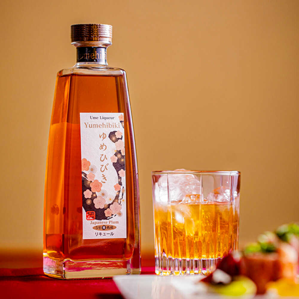 【ふるさと納税】樽仕込 高級梅酒ゆめひびき 500ml(桐箱・風呂敷包み)　日田市 / 株式会社おおやま夢工房 梅酒 本格梅酒 梅[ARCW011] サムネイル2